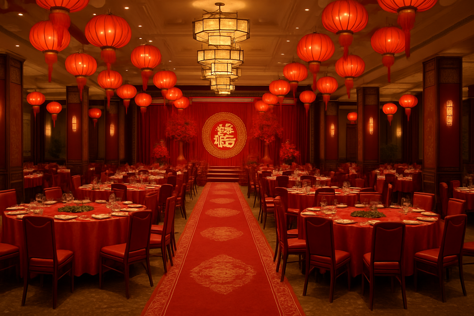 宏大宴会厅场地布置